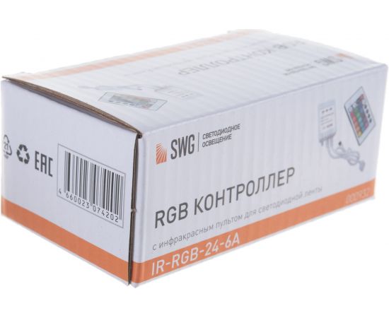 Инфракрасный RGB-контроллер SWG LED 6А 72W 12V/24V24к, IR-RGB-24-6A 00000000932 – изображение 7