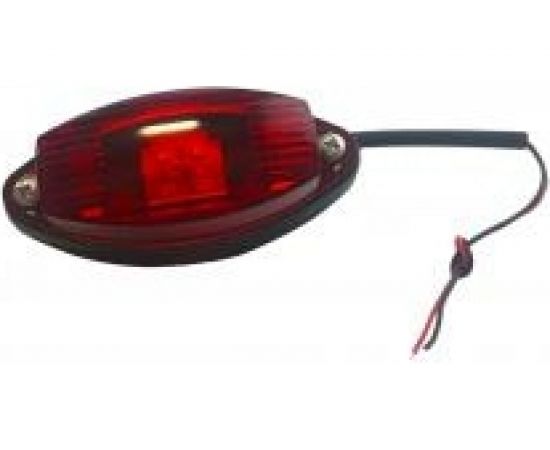 Боковой габаритный светодиодный фонарь ДАЛИ-авто, красный с прокладкой ГФ2-02LED DA-02153 