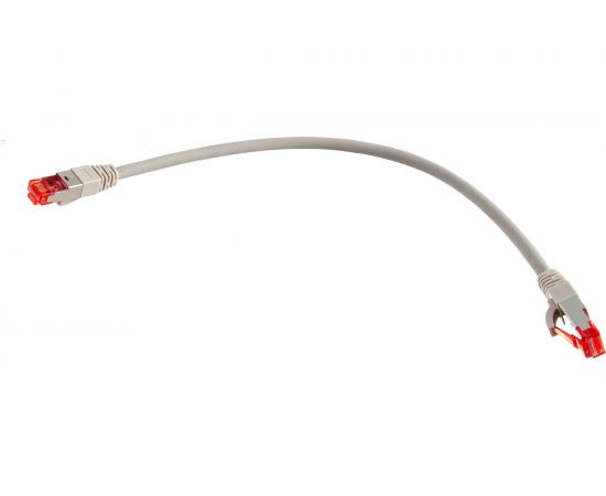 Коммутационный шнур NIKOMAX S/FTP 4 пары, серый, 0,3м NMC-PC4SA55B-003-C-GY 