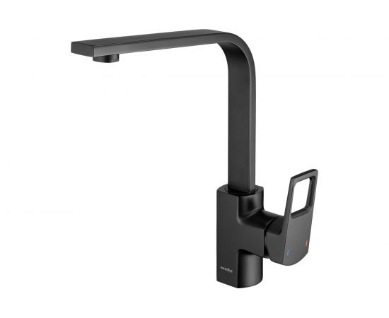 Кухонный смеситель Swedbe Kronos черный матовый 2041B 