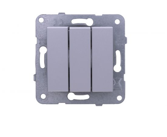 Выключатель Panasonic МОДУЛЬ 3кл серебро Karre Plus 54879 WKTT0015-2SL 