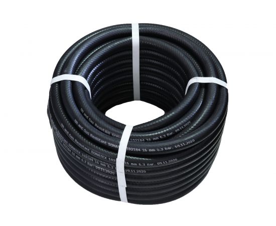 Шланг гладкий маслобензостойкий (16х24 мм; 0.63 МПа; 25 м) Sonatex 102184 