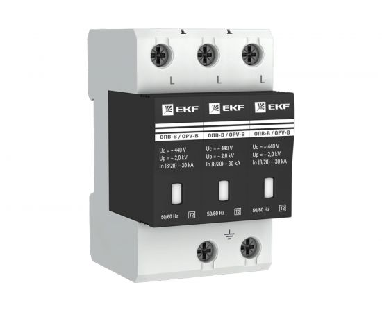 Ограничитель перенапряжений EKF ОПВ-B 3P opv-b3 
