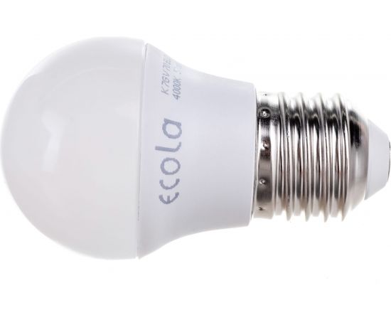 Светодиодная лампа Ecola globe LED 7,0W G45 220V E27 4000K шар /композит/ 82x45 K7GV70ELC 