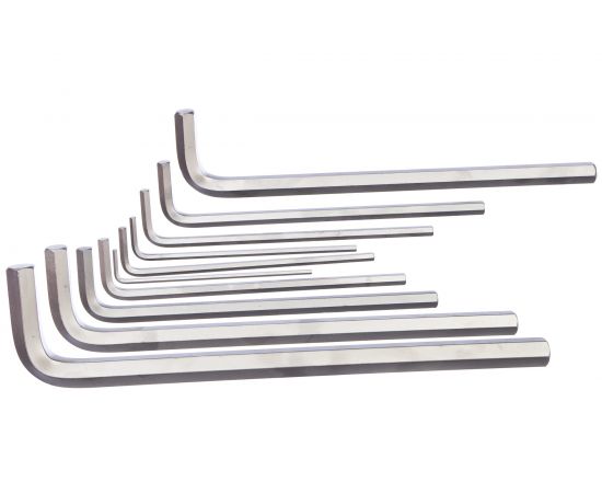 Набор Г-образных шестигранников 3-17мм, 10шт KING TONY 20210MR 