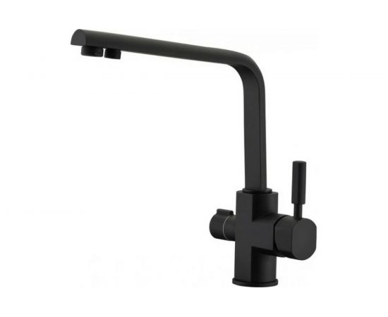 Смеситель для кухни под фильтр KAISER Decor O35 черный-мрамор 40144-2 