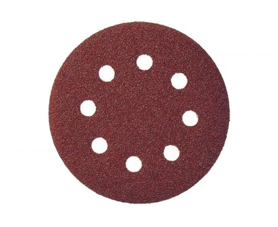 Лист шлифовальный (5 шт; 125 мм; 8 отверстий; Р320) для эксцентриковых шлифмашин REDVERG 6624188 