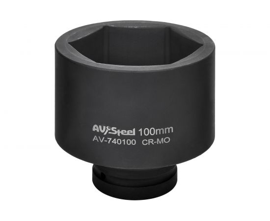 Головка ударная шестигранная (100 мм; 1DR) AV Steel AV-740100 