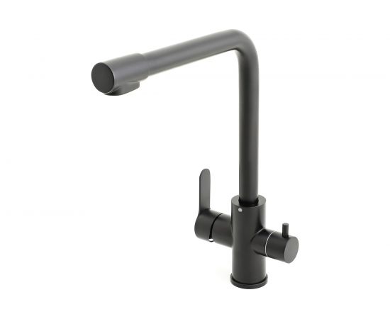 Cмеситель для кухни Orange Steel черный M99-008b 