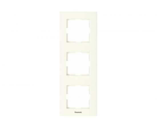 3-ая рамка Panasonic вертикальная крем Karre Plus WKTF0813-2BG 