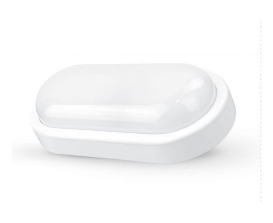 Влагозащищённый светильник LED, 8Вт, IP54, 220В, овал Ultraflash LBF-0408 C01 13106 