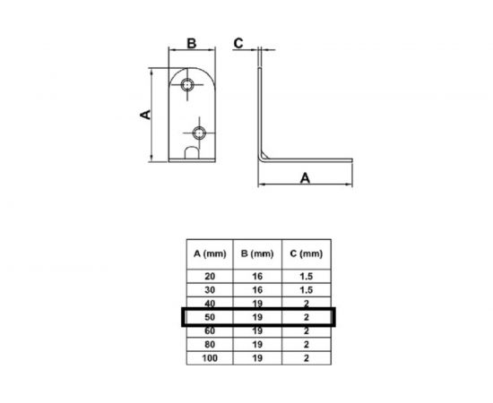 Уголок Amig покрытие бихром 935 – изображение 2
