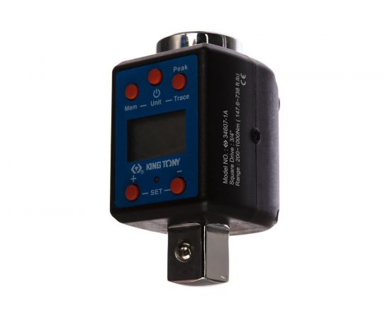 Электронный динамометрический адаптер KING TONY 34607-1A, 3/4, 200-1000 Нм, кейс – изображение 2