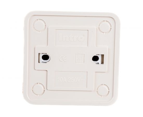 Одноклавишный выключатель Intro Quadro 2-101-11 10А-250В, IP20, открытая установка, сосна, Б0053739 – изображение 2