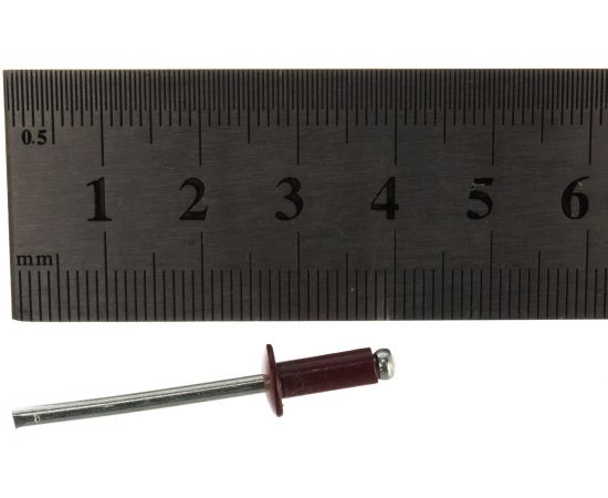 Заклёпка вытяжная красное вино (150 шт; 4х10 мм; RAL 3005150) Качественный КРЕПЕЖ 0200521 КЧ – изображение 3
