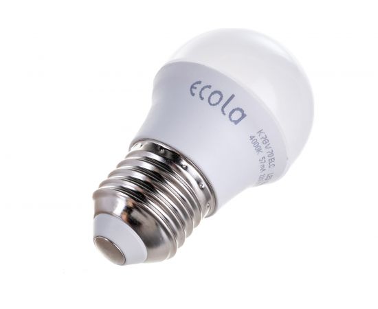 Светодиодная лампа Ecola globe LED 7,0W G45 220V E27 4000K шар /композит/ 82x45 K7GV70ELC – изображение 3