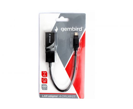 Сетевой адаптер Gembird Ethernet USB C-type - Fast Ethernet adapter A-CM-LAN-01 – изображение 3