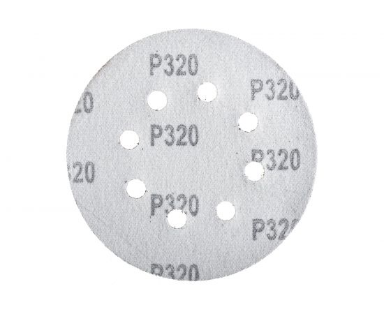Лист шлифовальный (5 шт; 125 мм; 8 отверстий; Р320) для эксцентриковых шлифмашин REDVERG 6624188 – изображение 4