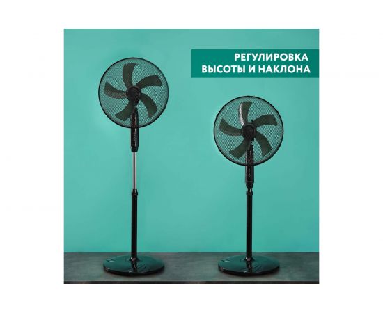 Напольный вентилятор Timberk 16"", д/у, чёрный T-SF1603RC – изображение 4