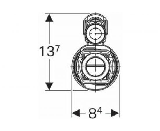 Сливной клапан GEBERIT 282.303.21.2 Typ290, двойной смыв 00000046092 – изображение 4