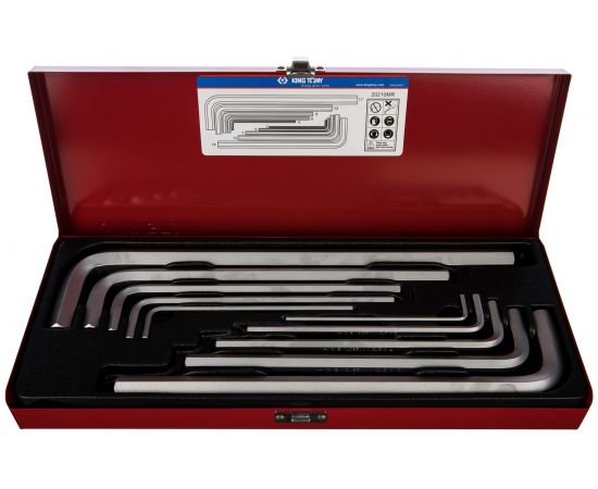 Набор Г-образных шестигранников 3-17мм, 10шт KING TONY 20210MR – изображение 5