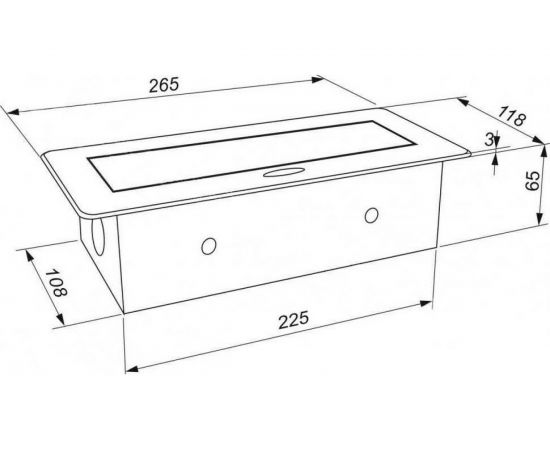 Выдвижной встраиваемый розеточный блок Inrior на 3 EURO розетки, TORO-03-80 – изображение 5