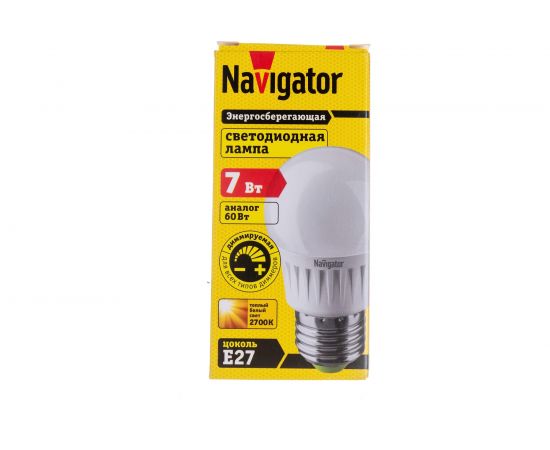 Лампа Navigator NLL-G45-7-230-2.7K-E27-DIMM 94377 – изображение 5