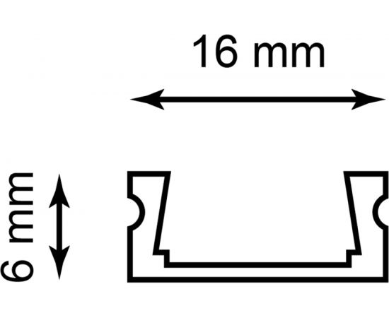 Накладной профиль для светодиодной ленты FERON CAB262 цвет белый, 10374 – изображение 5