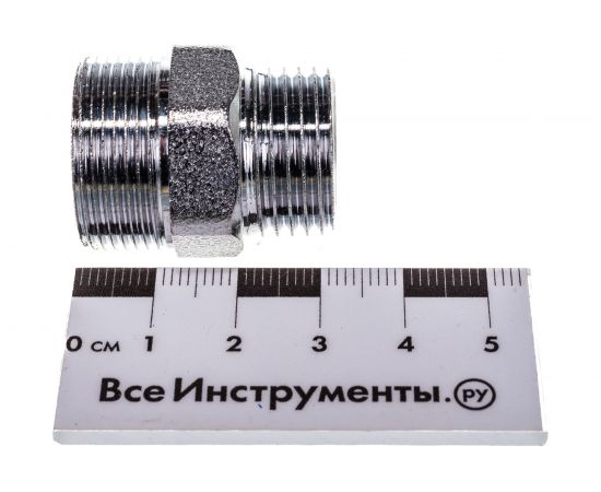 Хромированный переходник FAR 1/2 НР НР - М24x19 FC 5010 C12 – изображение 7