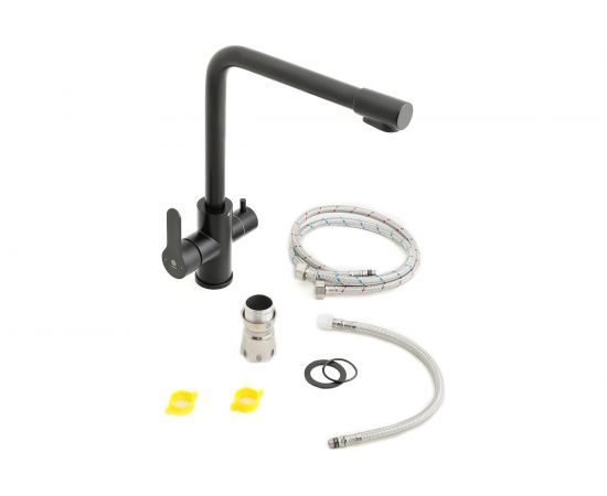 Cмеситель для кухни Orange Steel черный M99-008b – изображение 8