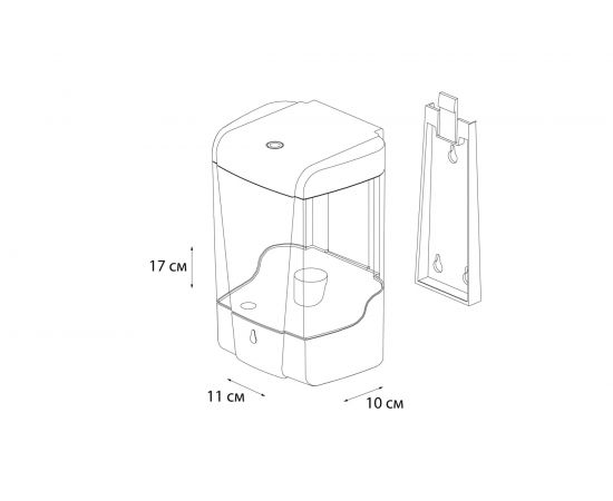 Сенсорный дозатор для жидкого мыла FIXSEN HOTEL FX-31012G – изображение 8