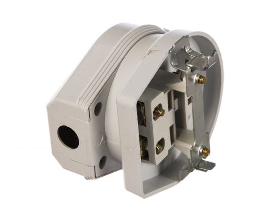 Разъем UNIVersal РШ-ВШ пластик ABS 32А 250В с/у, белый 1236 