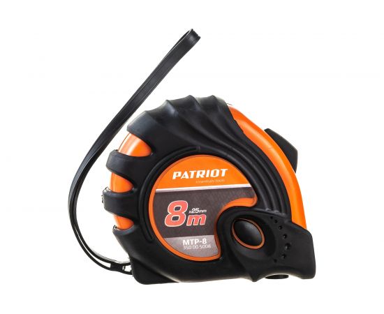 Рулетка, ударопрочный корпус, обрезиненная, 8м PATRIOT MTP-8 350005008 