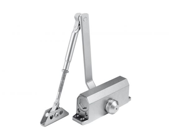 Дверной доводчик DORF 80 кг, серебро L8223_silver 