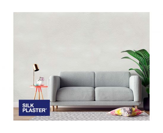 Жидкие обои Absolute Жемчужно-белый 1.075 кг Silkplaster A250 – изображение 2