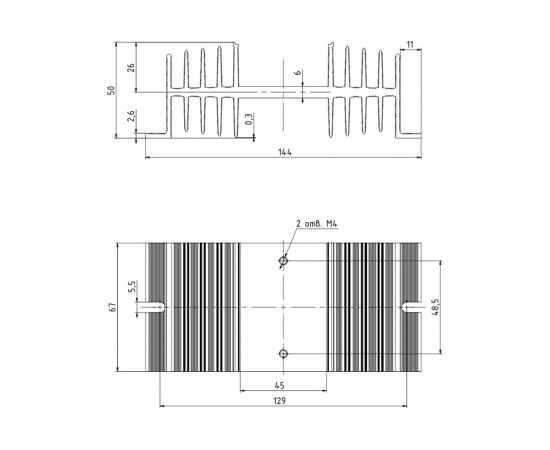 Однофазный радиатор KIPPRIBOR РТР061.1 до 40А, артикул 00000078960 – изображение 2