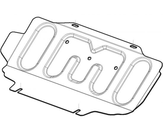 Стальная защита ООО Трио Сервис Great Wall Wingle, Great Wall Hover H5, Haval H5 MOTODOR 73117 – изображение 3