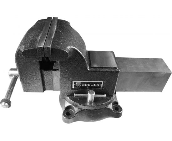 Чугунные поворотные тиски с трубным зажимом и наковальней Berger BG ФРЕЙР 125мм BG1337 – изображение 3