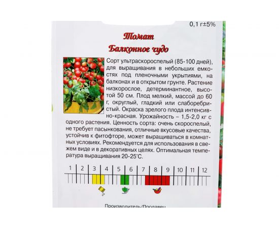 Семена Агрони Томат БАЛКОННОЕ ЧУДО 1888 – изображение 3