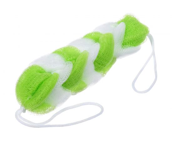 Мочалка для душа Банные Штучки Косичка, 22х5 см 42х5 см с ручками, 5 цветов 40024 