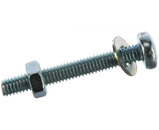 Пакет винт п/ц с гайкой и шайбой Метизный двор цинк м4х30мм 25 шт. 4607173901897 