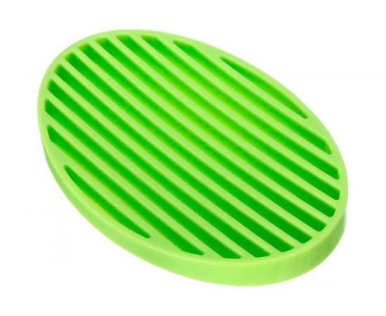 Мыльница SANTRADE силиконовая, зеленый 3428 