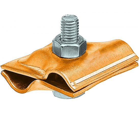 Соединительный зажим EZETEK круглого проводника 8-10мм, латунь 91072 