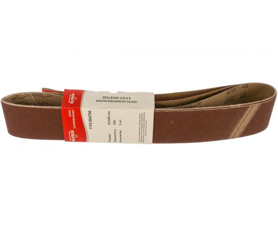 Лента шлифовальная на тканевой основе (3 шт; 50х686 мм; P80) Elitech 1110.004700 