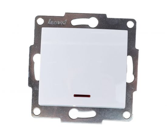 Выключатель с подсветкой LEZARD KARINA белый 707-0288-111 