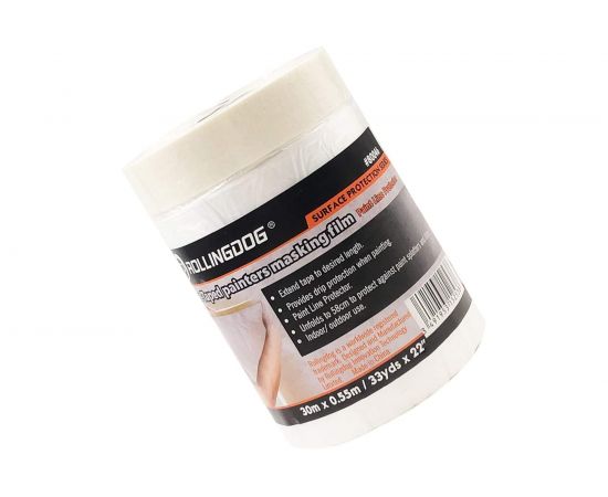 Укрывная пленка с малярной лентой ROLLINGDOG 0,55 м х 30 м 80046 