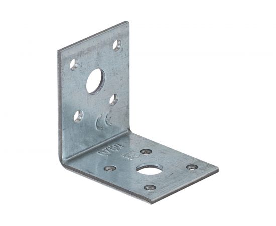 Крепежный прочный уголок VORMANN 52х52х40х2,5 мм, оцинкованный 70 922 000 