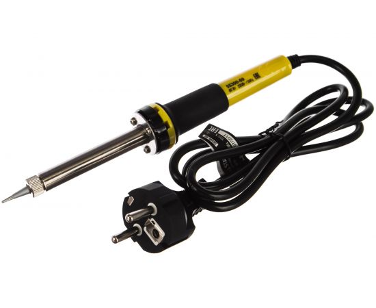 Паяльник STAYER с двухкомпонентной рукояткой и долговечным жалом, 60 Вт, клин 55300-60 