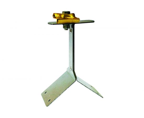 Держатель-зажим круглого проводника EZETEK 8-10мм для конька, высота 110мм, латунь 71123 