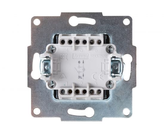 Выключатель с подсветкой LEZARD KARINA белый 707-0288-111 – изображение 2